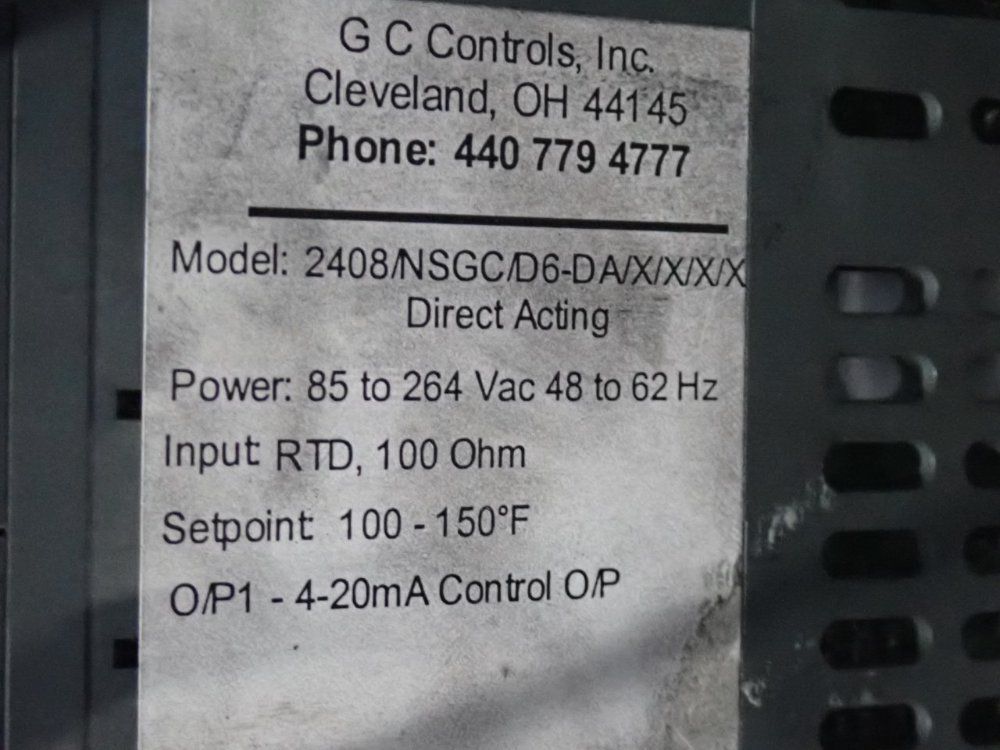 Gc Controls 100 Ohm Digital Temperature Controller Box - 2408
