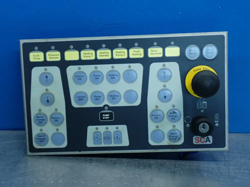 Sca Schucker Operator Control Panel - E071207-1