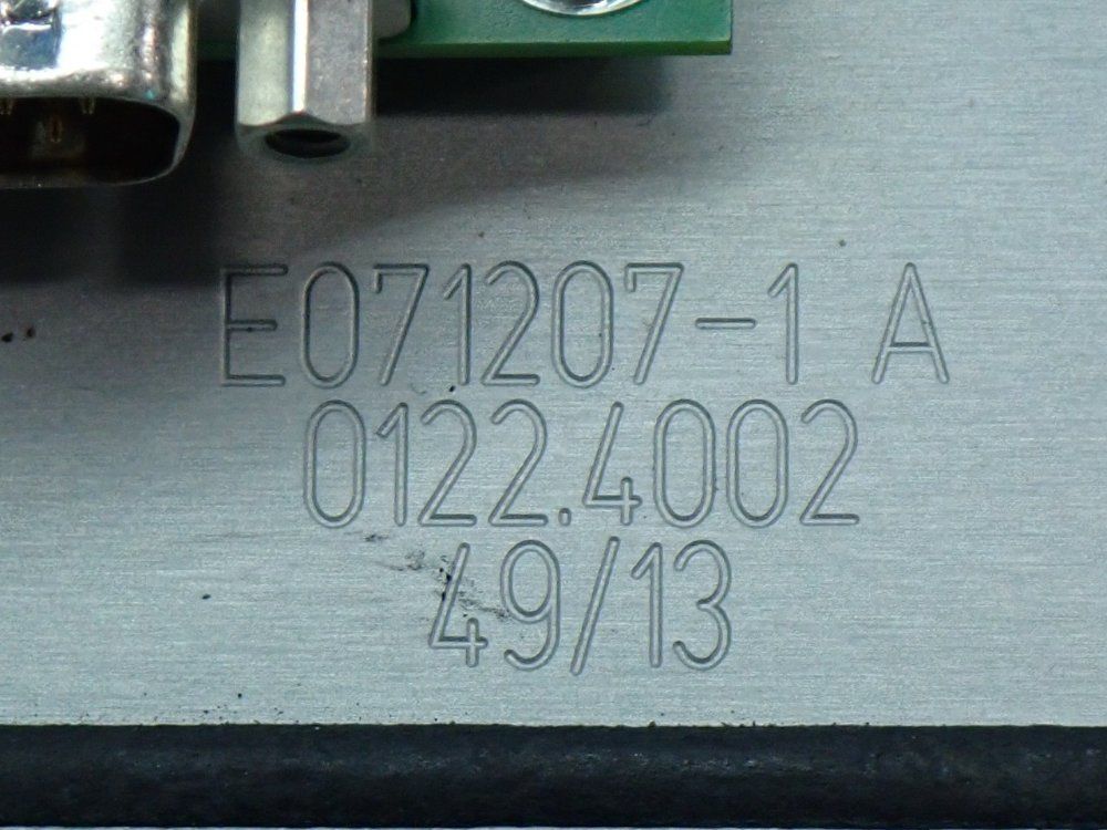 Sca Schucker Operator Control Panel - E071207-1