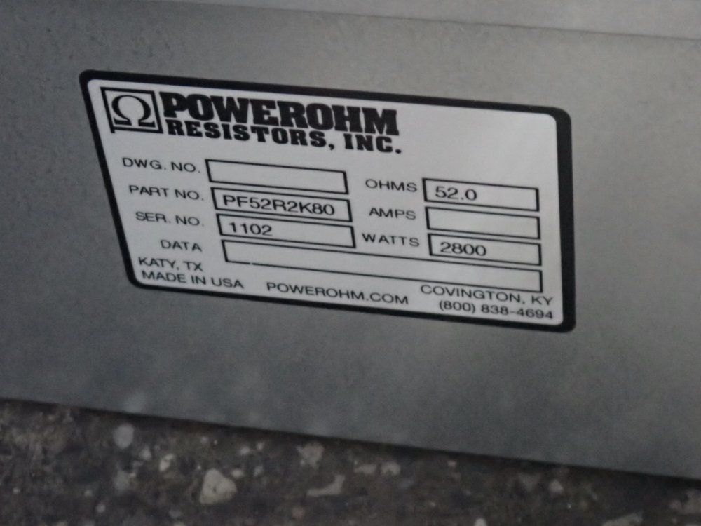 Powerohm Resistors Inc 52 Ohms Resistor - Pf52r2k80