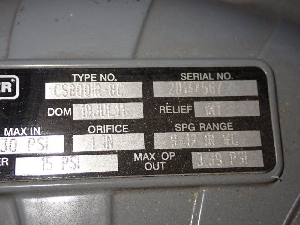 Fisher Regulator - Cs800ir-8c