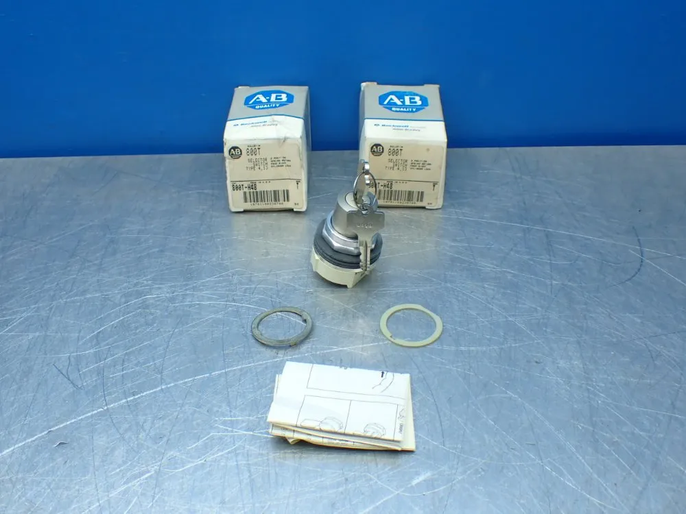 Allen-bradley 2, Selector Switches, 2 Position Cylinder Lock - 800t-h48