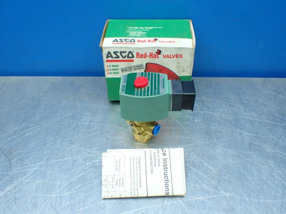Asco 1/4" Pipe, 150psi Sc8320g184 Red-hat Solenoid Valve - Sc8320g184
