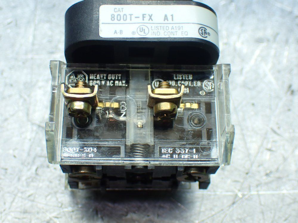 Allen-bradley 4, 2-position Push-pull Buttons, Yellow - 800t-fx9a1