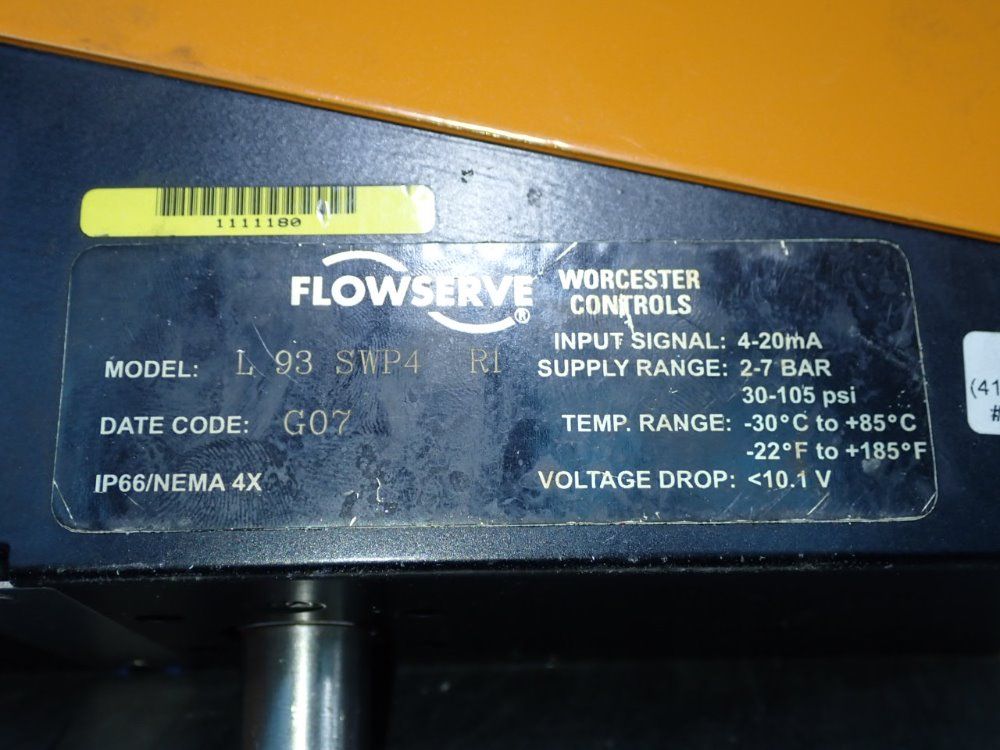 Flowserve Valve - L93 Swp4 R1