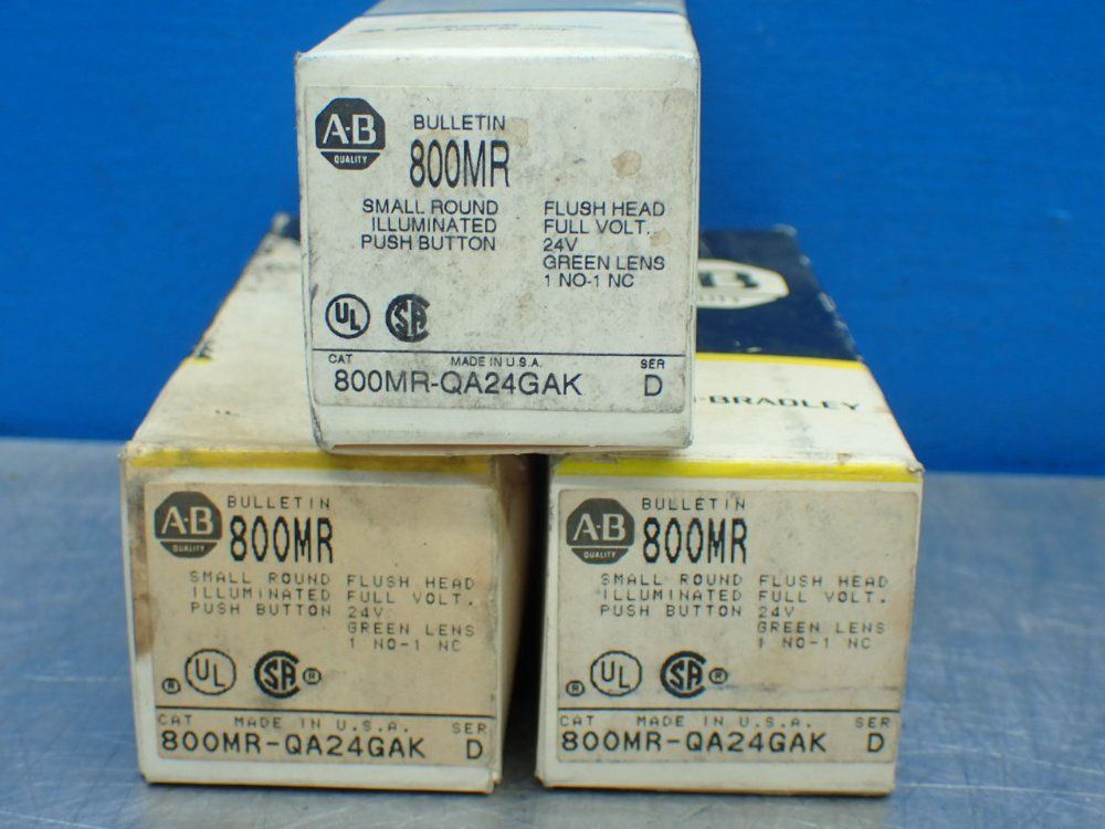 Allen-bradley 3, Illuminated Push Buttons - 800mr-qa24ga