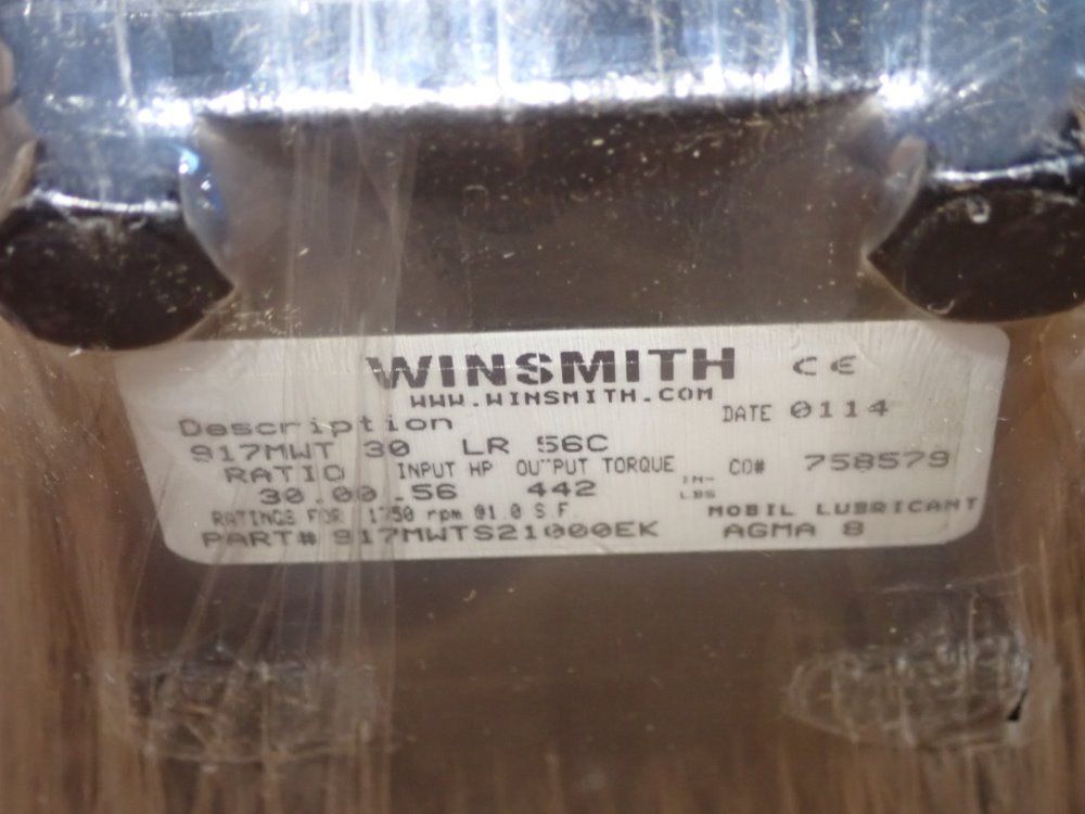 Winsmith 30:1 Ratio Gear Reducer - 917mwts21000ek