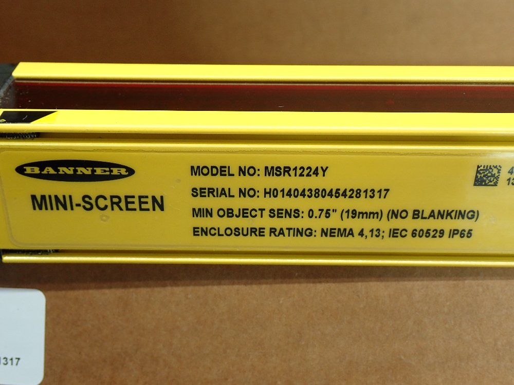 Banner Mini-screen Light Curtain - Msr1224y