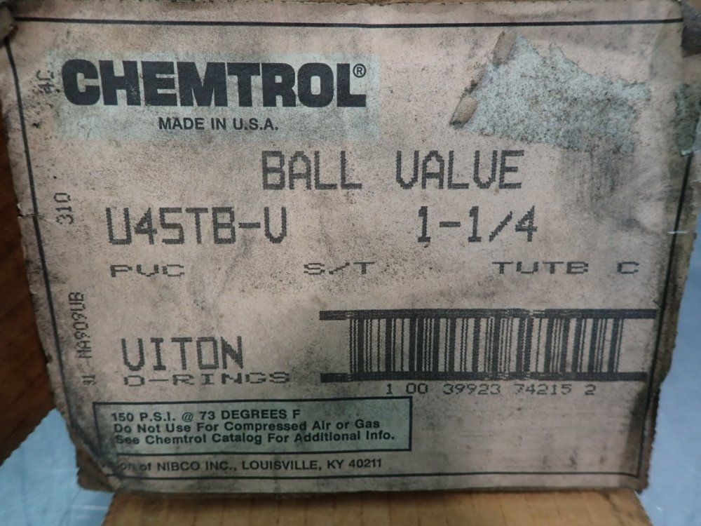 Chemtrol Ball Valves - U45tb-v