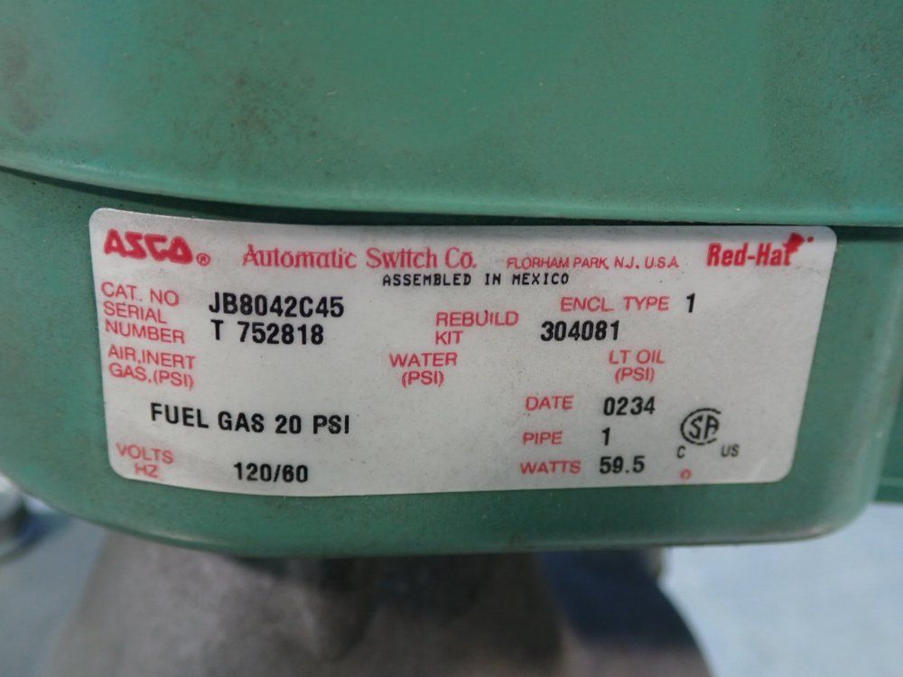 Asco Solenoid Valve - Jb8042c45