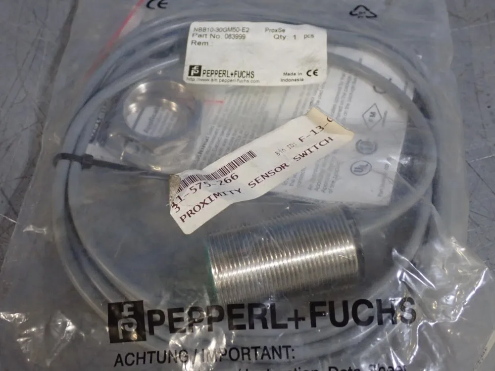 Pepperl+fuchs Proximity Sensor Switch - Nbb10-30gm50-e2