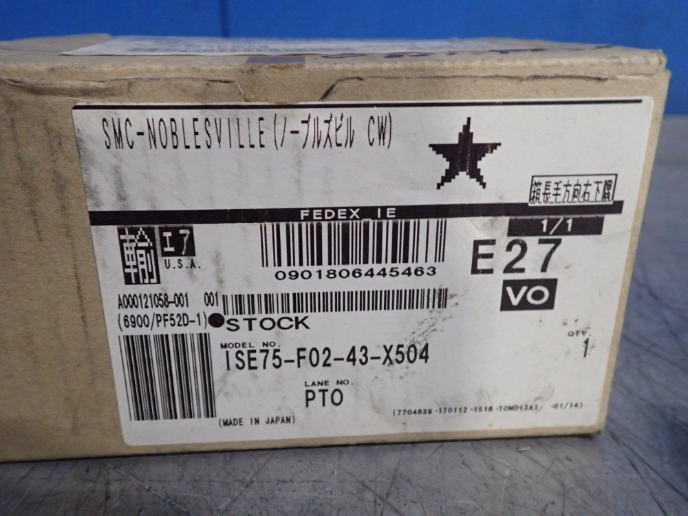 Smc Digital Pressure Switch - Ise75-f02-43-x504