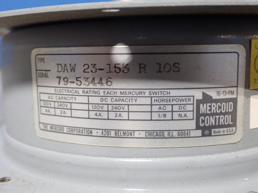 Mercoid Position Switch - Daw23-153r10s