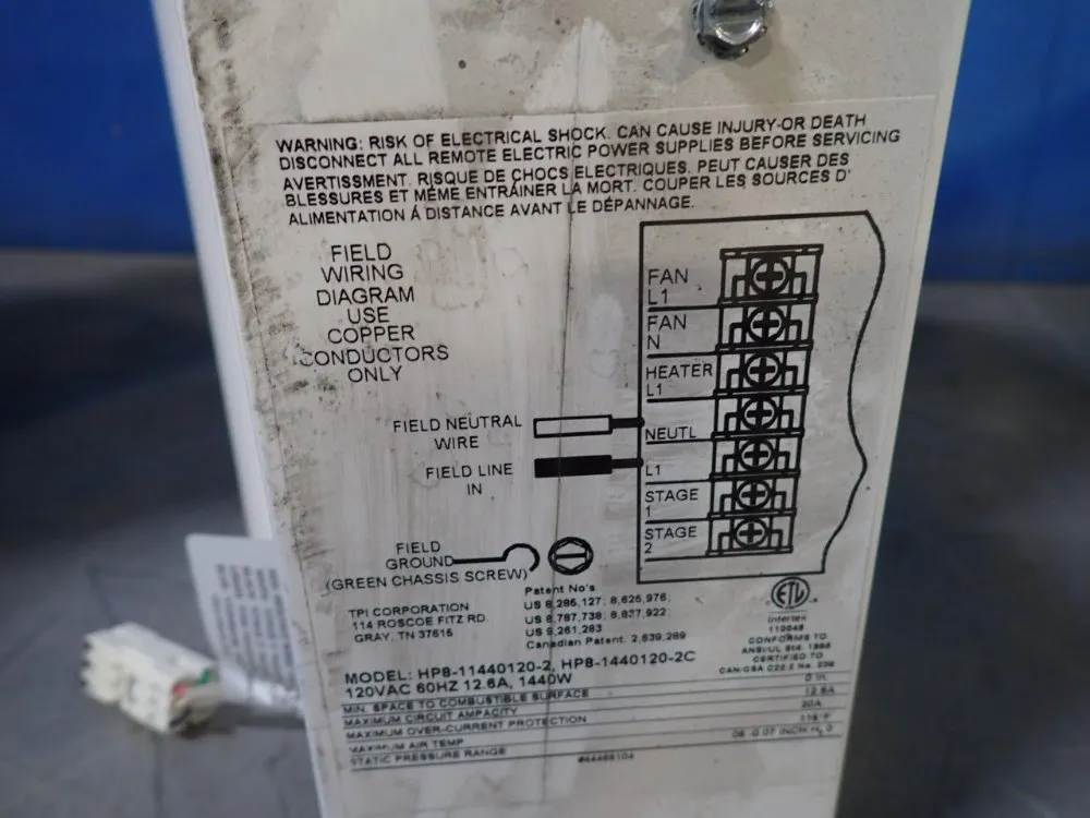 Hotpod Duct Mounted Heater - Hp8-1440120-2t