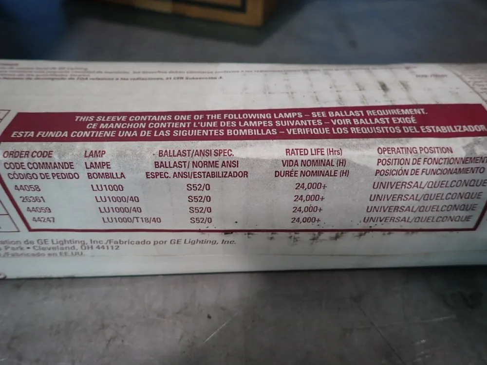 General Electric High Pressure Sodium Light Bulbs - Lu100/eco