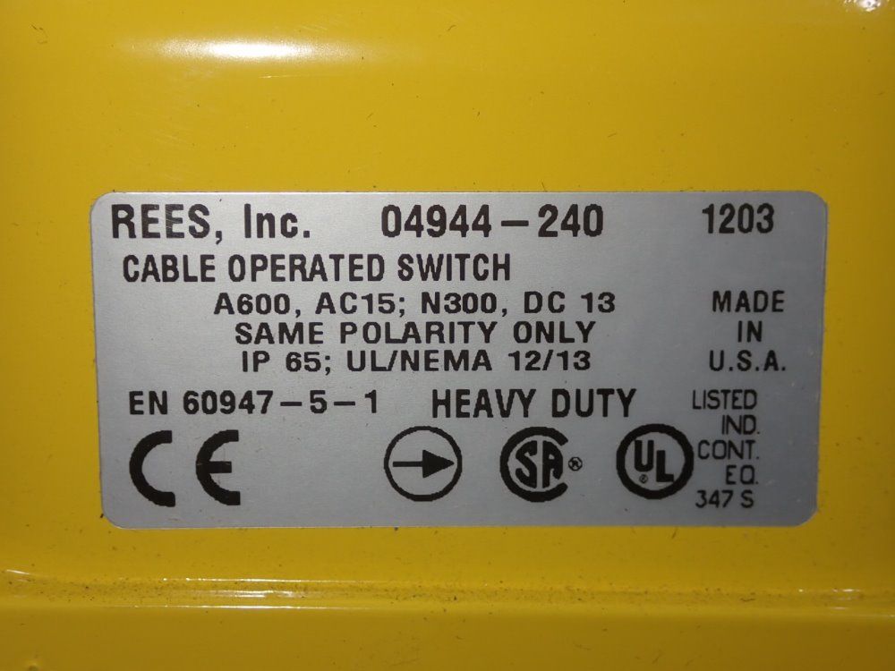 Rees Cable Operated Switch - 04944-240