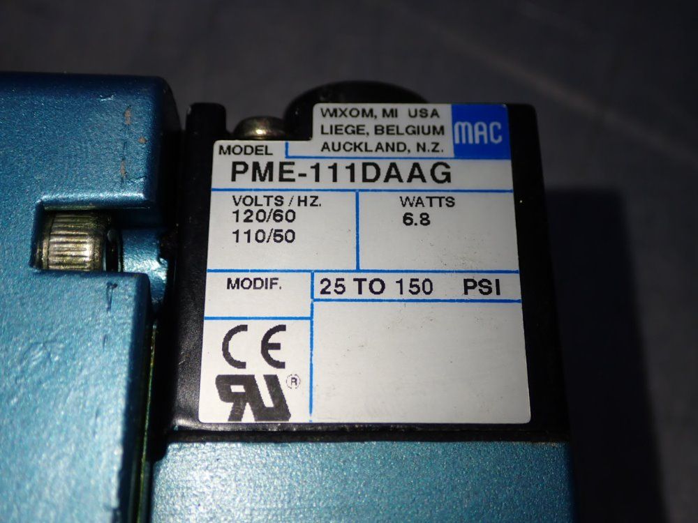 Mac Valve - Mv-a3b-a341-pm-111da