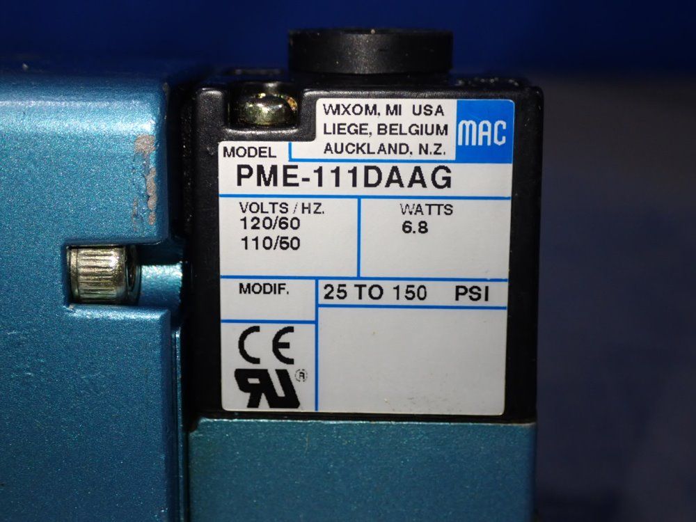 Mac Valve - Mv-a3b-a341-pm-111da