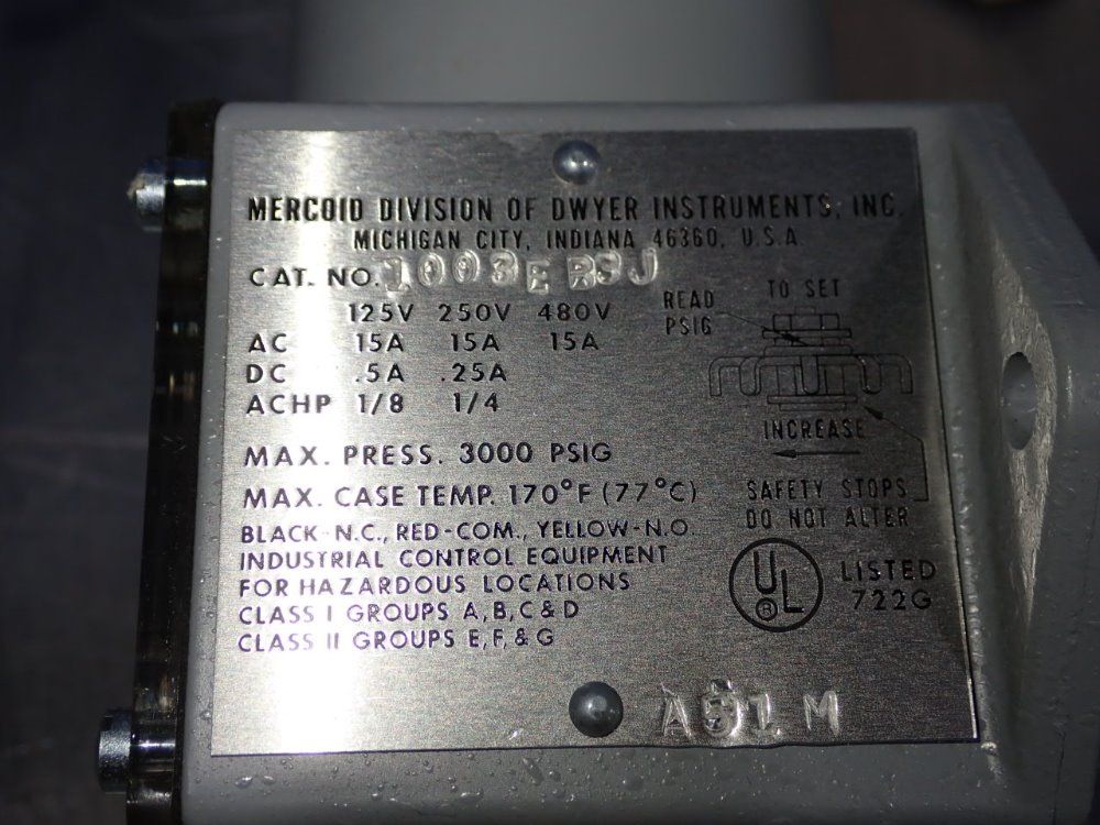 Meroid Pressure Switch - 1003eb3j