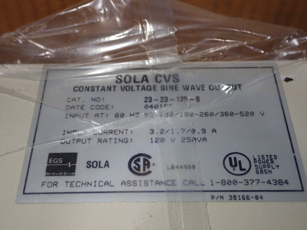 Egs Sola 250va Constant Voltage - 23-23-125-8