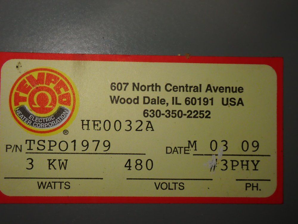 Tempco Screw Plug Immersion Heater - Tsp01979