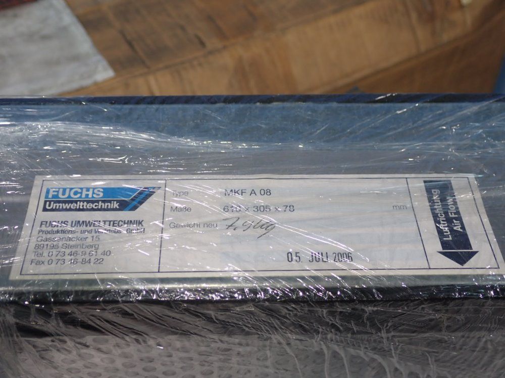 Fuchs Umwelttechnik 610 X 305 X 78mm Filter - Mkf A 08