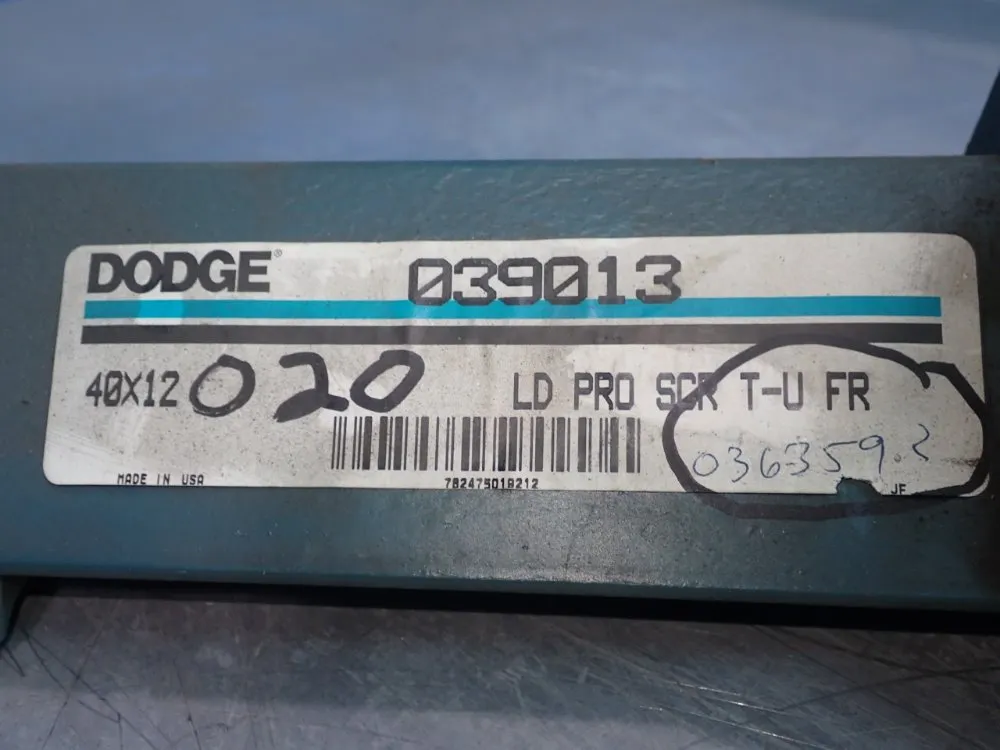 Dodge Pillow Block Takeup Frame - 039013