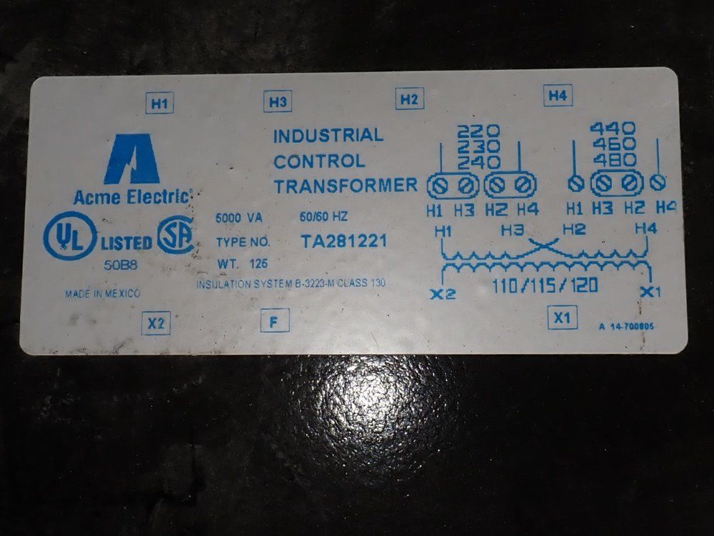 Acme Electric Transformer - Ta281221