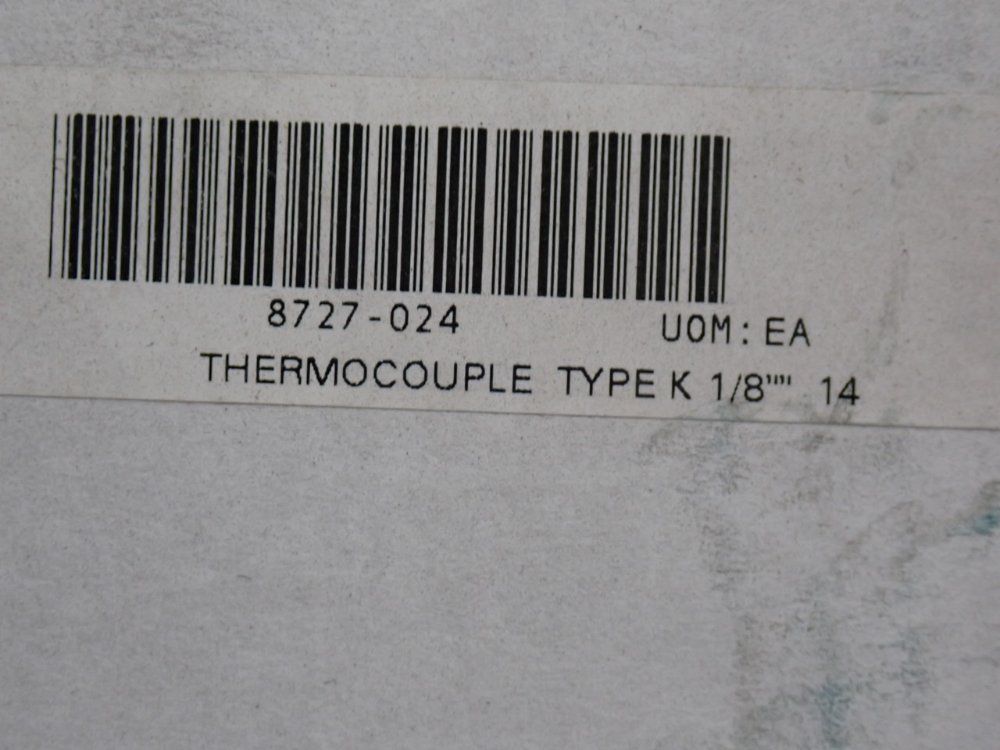 Omega 0.125" Thermocouple Probe - Type K