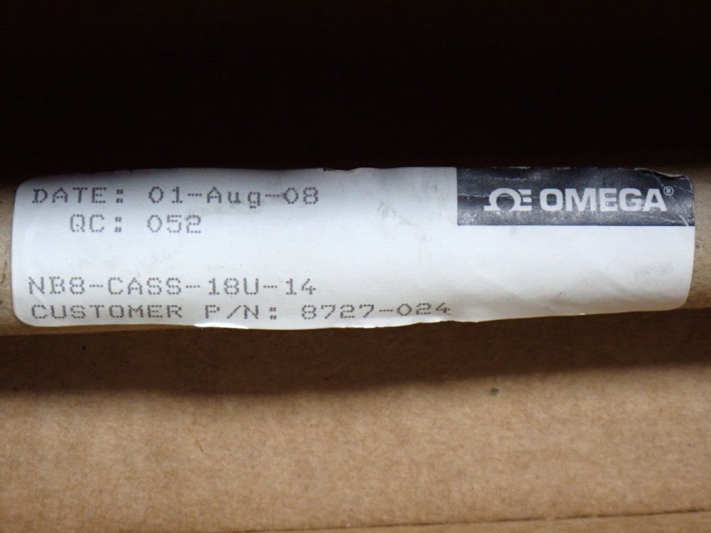 Omega 0.125" Thermocouple Probe - Type K