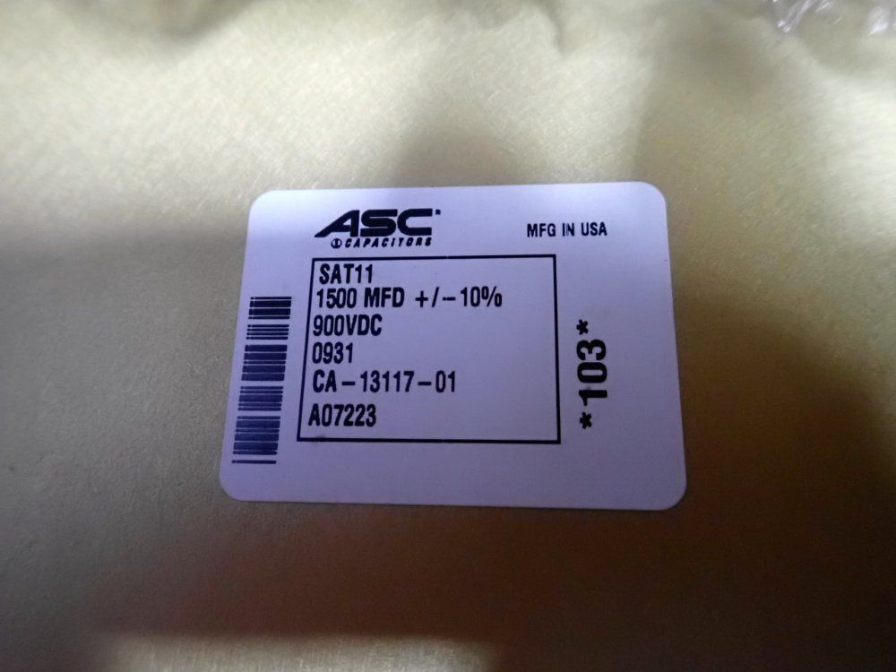 Asc 1,500 Uf Capacitor - Sat11