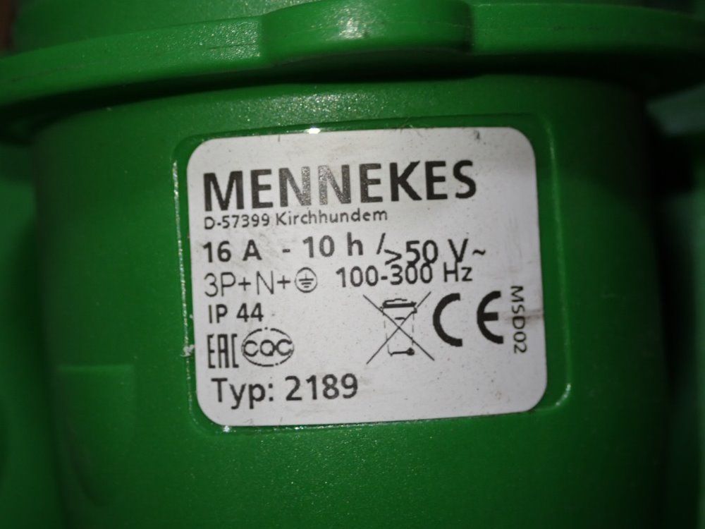 Mennekes Plug Sockets - 2189