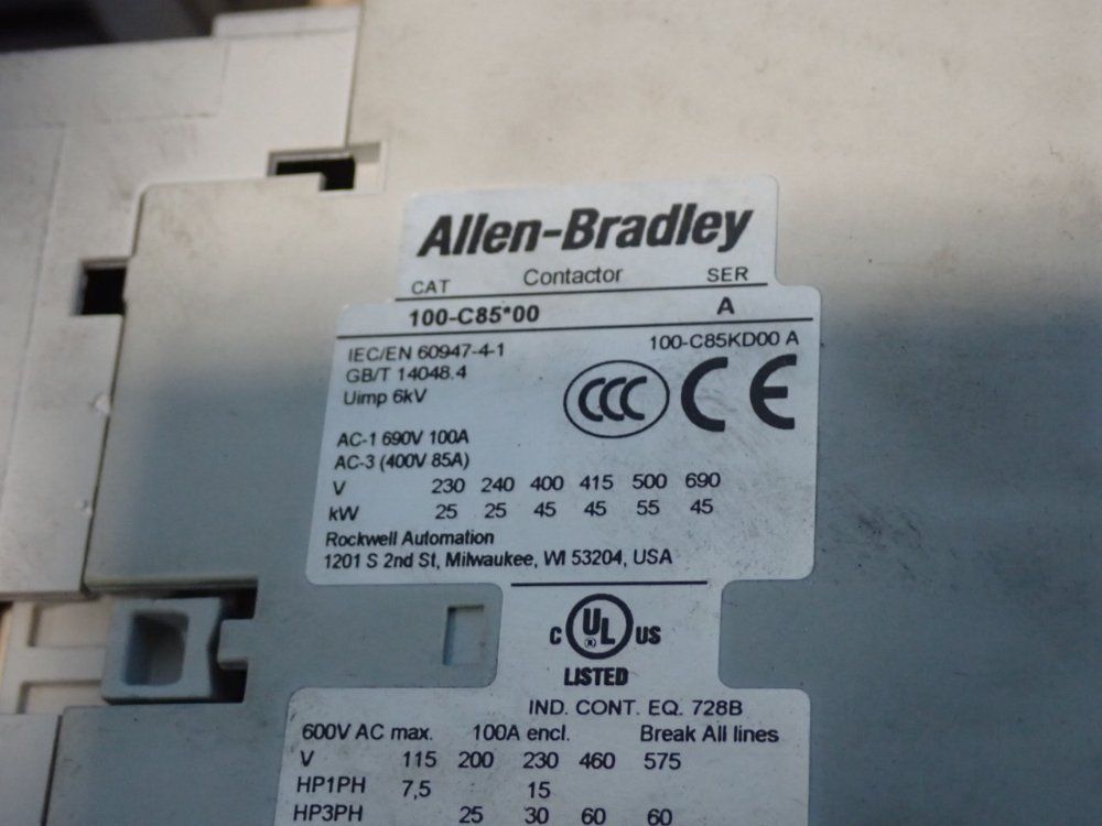 Allen Bradley, Yaskawa Electric, Netgear Servo Amplifier, Contactor, Ehternet Switch