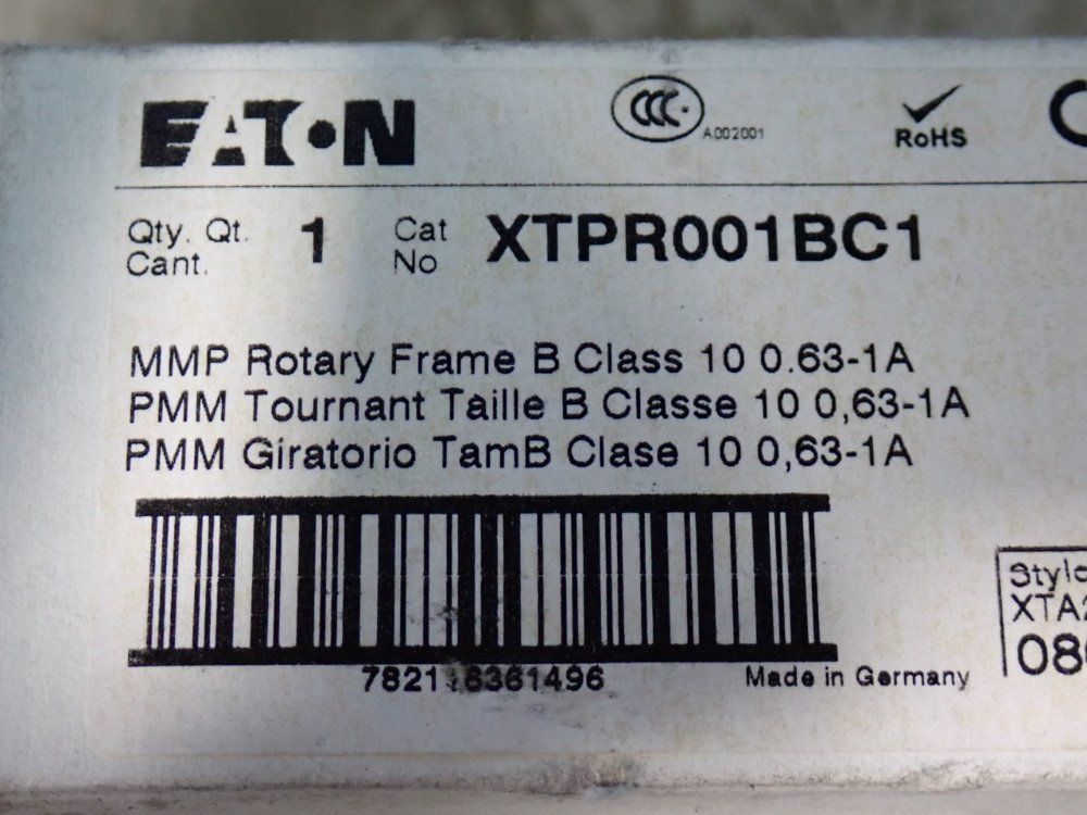 Eaton 1 A Motor Protector - Xtpr001bc1