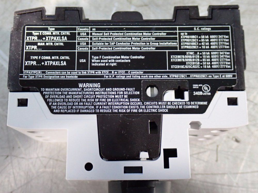 Eaton 1 A Motor Protector - Xtpr001bc1