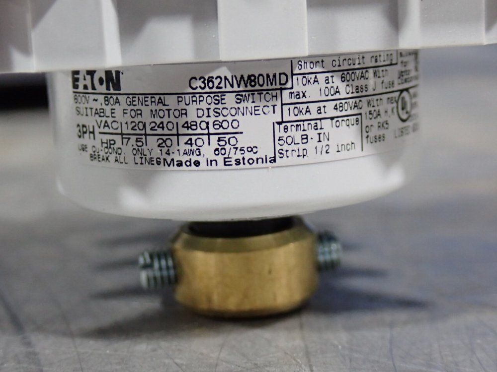 Eaton Disconnect Rotary Switch - C362nw80md