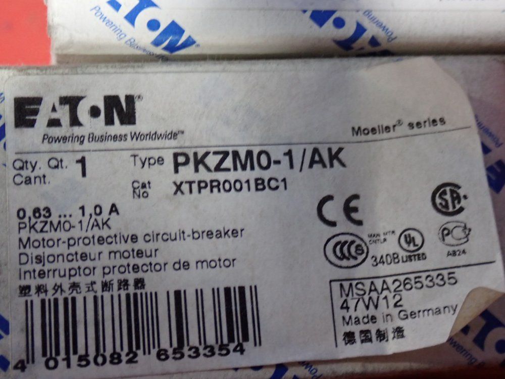 Eaton 1 A Motor Protector - Pkzm0-1/ak