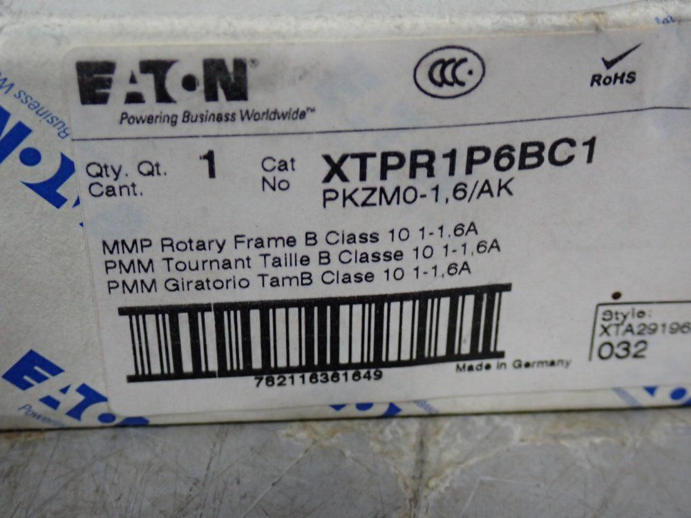 Eaton Motor Protector - Pkzm0-1,6/ak