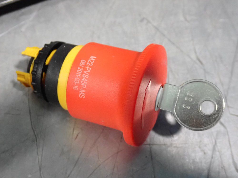 Eaton E-stop Pushbutton - M22-pvs45p-ms3