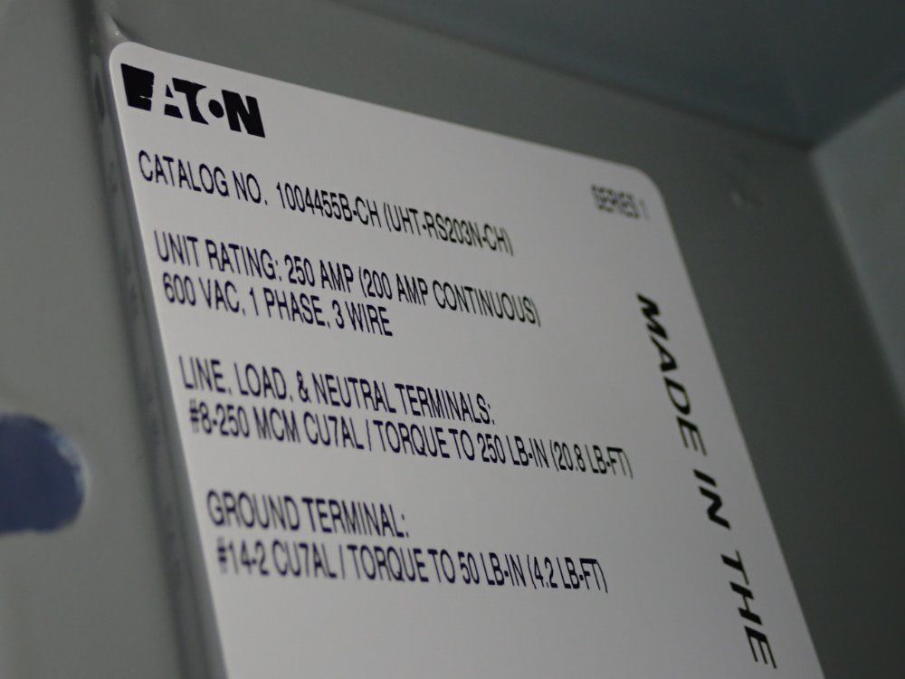 Eaton 200 Amp Meter Socket - 1004455b-ch