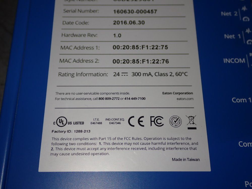 Eaton Power Xpert Insight Gateway - Pxg900