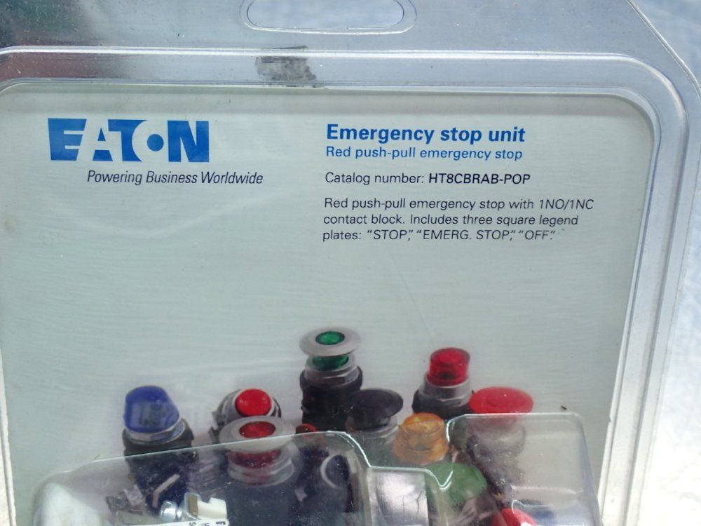 Eaton Series-a1 2-position Push-pull Emergency Stop Unit, 2pcs - Ht8cbrab-pop