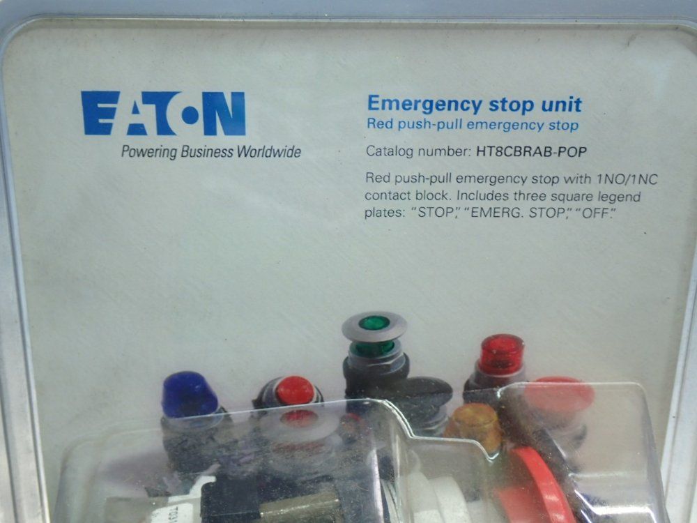 Eaton Series-a1 2-position Push-pull Emergency Stop Unit, 2pcs - Ht8cbrab-pop