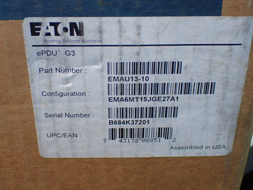 Eaton Managed Power Delivery Unit - Emau13-10