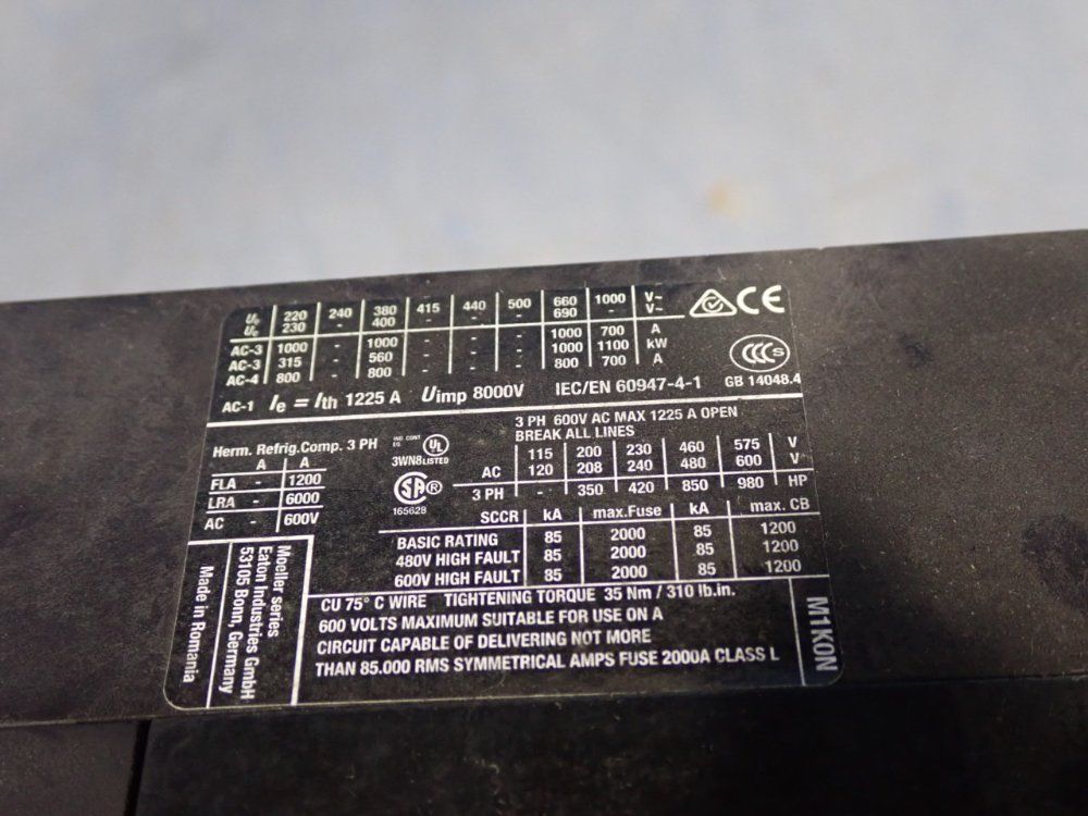 Eaton Contactor - Dilm1000