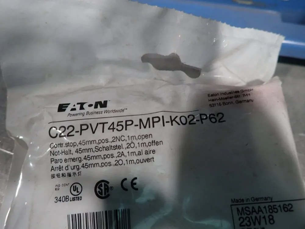 Eaton Push Buttons - C22-pvt45p-mpi-k02-p62