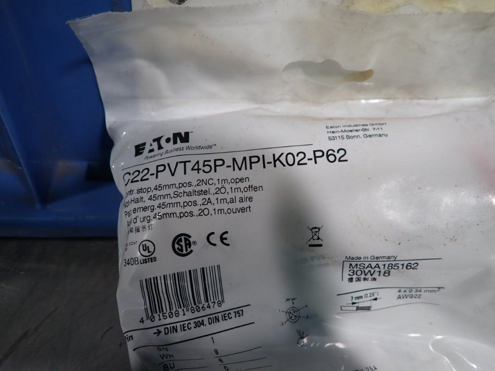 Eaton Push Buttons - C22-pvt45p-mpi-k02-p62