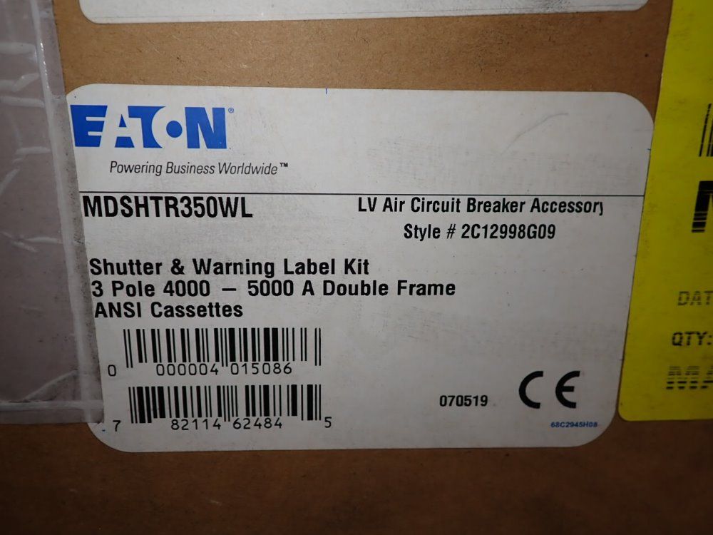 Eaton Shutter & Warning Label Kit - Mdshtr350wl