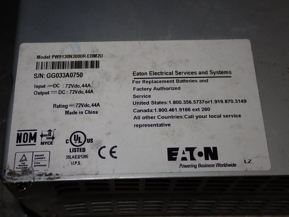 Eaton Power Supply - Pw9130n3000r-ebm2u