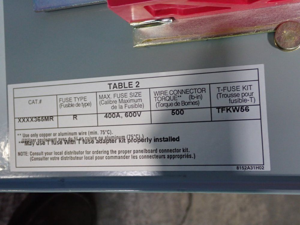 Eaton Dead-front Switch - Fdpw365mr